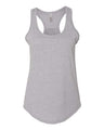 Next Level Women's Gathered Racerback Tank - Next Level 6338 Heather Grey XS
