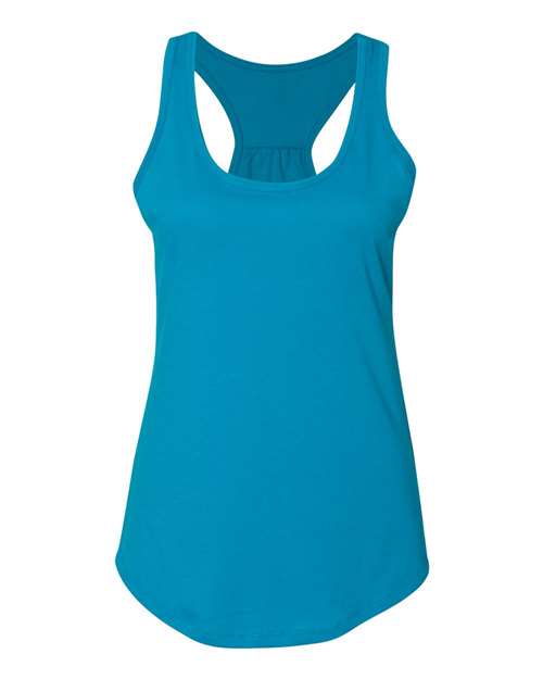 Next Level Women's Gathered Racerback Tank - Next Level 6338 Turquoise M