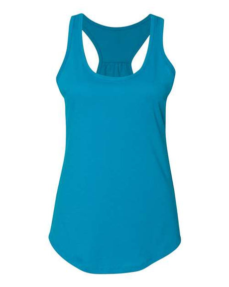 Next Level Women's Gathered Racerback Tank - Next Level 6338 Turquoise M