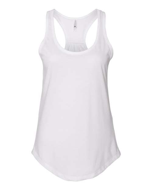 Next Level Women's Gathered Racerback Tank - Next Level 6338 White XS