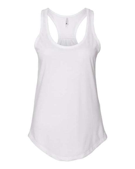 Next Level Women's Gathered Racerback Tank - Next Level 6338 White XS