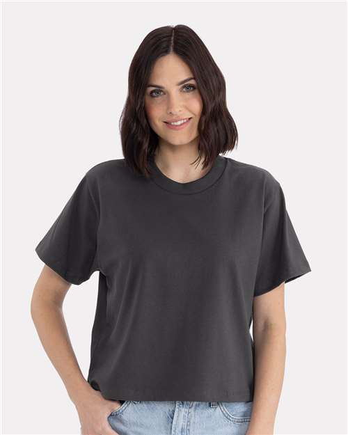 Next Level Women's Heavyweight Boxy T-Shirt - Next Level 7610 Graphite Black XS Short Sleeve T-Shirts