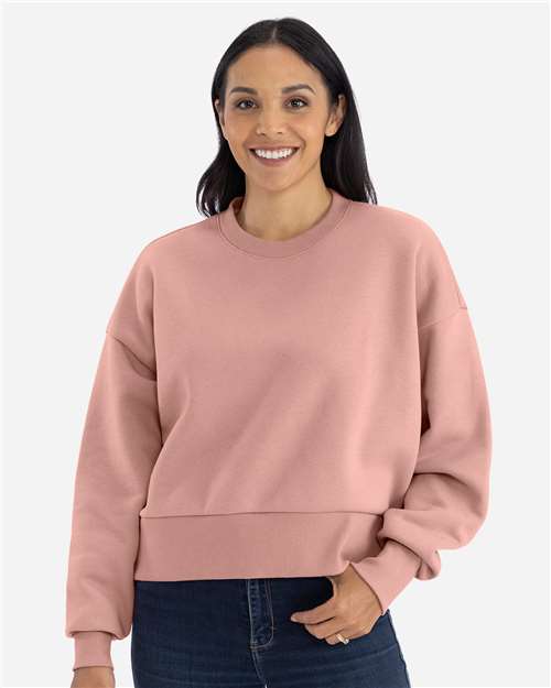 Next Level Women's Heavyweight Crewneck Sweatshirt - Next Level 9087 Desert Pink XS Crewneck Sweatshirts