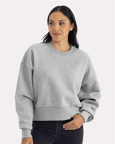 Next Level Women's Heavyweight Crewneck Sweatshirt - Next Level 9087 Heather Grey XS Crewneck Sweatshirts