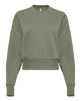 Next Level Women's Heavyweight Crewneck Sweatshirt - Next Level 9087 Light Olive XS Crewneck Sweatshirts