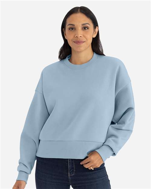 Next Level Women's Heavyweight Crewneck Sweatshirt - Next Level 9087 Stonewash Denim XS Crewneck Sweatshirts