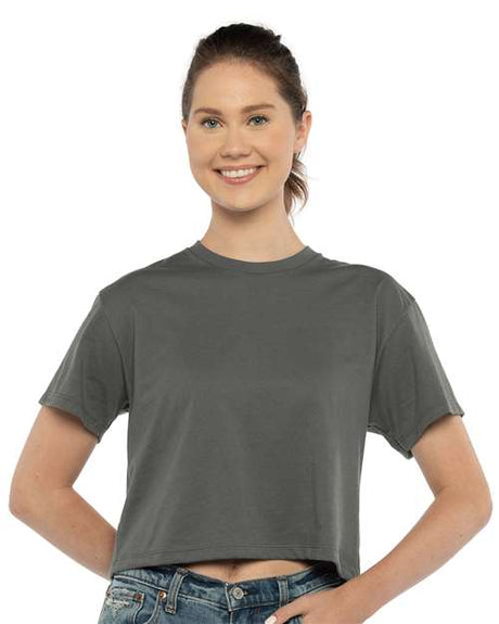 Next Level Women's Ideal Crop Top - Next Level 1580 Dark Grey XS