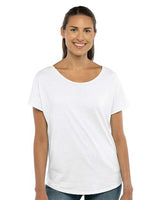Next Level Women's Ideal Dolman T-Shirt - Next Level 1560 White XL Short Sleeve T-Shirts