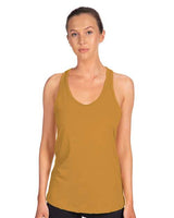 Next Level Women's Ideal Racerback Tank - Next Level 1533 Antique Gold XS