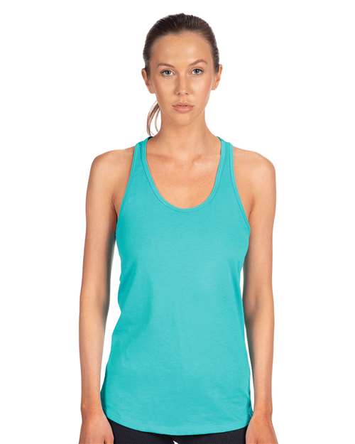 Next Level Women's Ideal Racerback Tank - Next Level 1533 Tahiti Blue XS