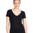 Next Level Women's Ideal V - Neck T-Shirt - Next Level 1540 Black XS Short Sleeve T-Shirts