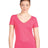 Next Level Women's Ideal V - Neck T-Shirt - Next Level 1540 Hot Pink XS Short Sleeve T-Shirts
