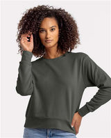 Next Level Women's Laguna Sueded Crewneck Sweatshirt - Next Level 9084 Heavy Metal XS Crewneck Sweatshirts