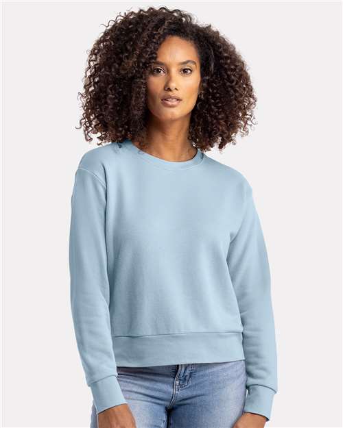 Next Level Women's Laguna Sueded Crewneck Sweatshirt - Next Level 9084 Stonewash Denim XS Crewneck Sweatshirts