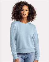 Next Level Women's Laguna Sueded Crewneck Sweatshirt - Next Level 9084 Stonewash Denim XS Crewneck Sweatshirts