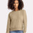 Next Level Women's Laguna Sueded Crewneck Sweatshirt - Next Level 9084 Tan XS Crewneck Sweatshirts