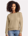Next Level Women's Laguna Sueded Crewneck Sweatshirt - Next Level 9084 Tan XS Crewneck Sweatshirts