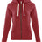 Next Level Women's Malibu Raglan Full - Zip Hoodie Sweatshirt - Next Level 9603 Heather Cardinal XS Zip Hoodies