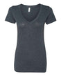 Next Level Women’s Triblend Deep V - Neck T-Shirt - Next Level 6740 Vintage Navy S Short Sleeve T-Shirts