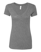 Next Level Women’s Triblend Deep V - Neck T-Shirt - Next Level 6740 Vintage Navy S Short Sleeve T-Shirts