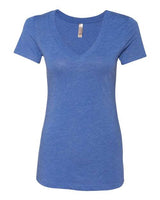 Next Level Women’s Triblend Deep V - Neck T-Shirt - Next Level 6740 Vintage Royal 2XL Short Sleeve T-Shirts