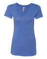 Next Level Women’s Triblend Deep V - Neck T-Shirt - Next Level 6740 Vintage Royal 2XL Short Sleeve T-Shirts