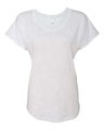Next Level Women’s Triblend Dolman T-Shirt - Next Level 6760 Heather White XS Short Sleeve T-Shirts