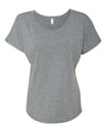 Next Level Women’s Triblend Dolman T-Shirt - Next Level 6760 Premium Heather XS Short Sleeve T-Shirts
