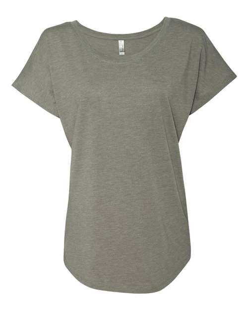 Next Level Women’s Triblend Dolman T-Shirt - Next Level 6760 Venetian Grey XS Short Sleeve T-Shirts