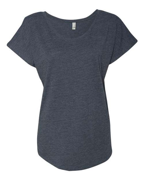 Next Level Women’s Triblend Dolman T-Shirt - Next Level 6760 Vintage Navy XS Short Sleeve T-Shirts