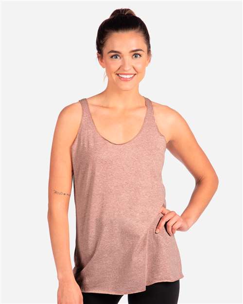 Next Level Women’s Triblend Racerback Tank - Next Level 6733 Desert Pink XS
