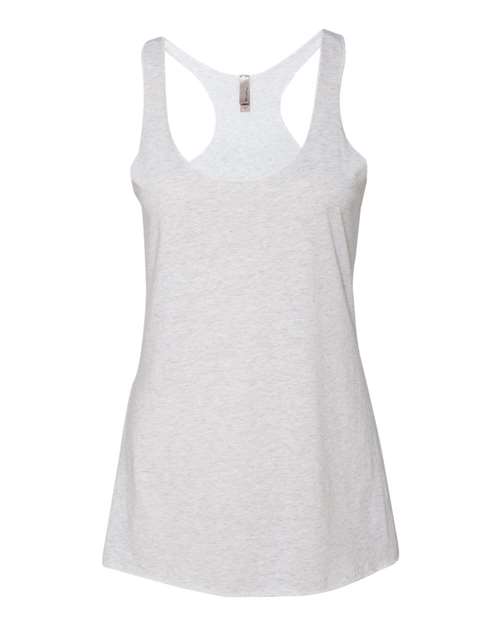 Next Level Women’s Triblend Racerback Tank - Next Level 6733 Heather White XS