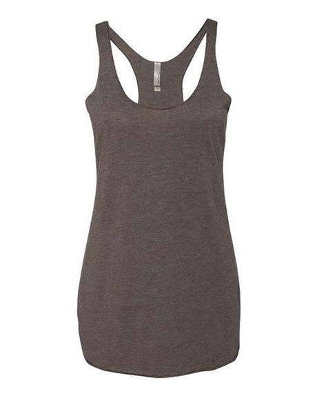 Next Level Women’s Triblend Racerback Tank - Next Level 6733 Macchiato XS