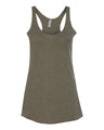 Next Level Women’s Triblend Racerback Tank - Next Level 6733 Military Green XS