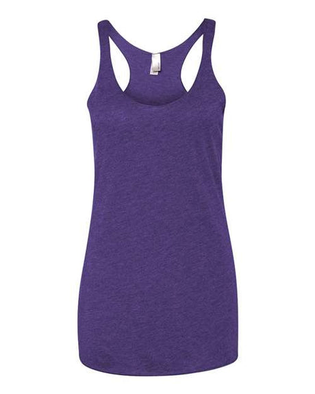 Next Level Women’s Triblend Racerback Tank - Next Level 6733 Purple Rush XS