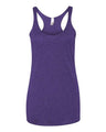 Next Level Women’s Triblend Racerback Tank - Next Level 6733 Purple Rush XS