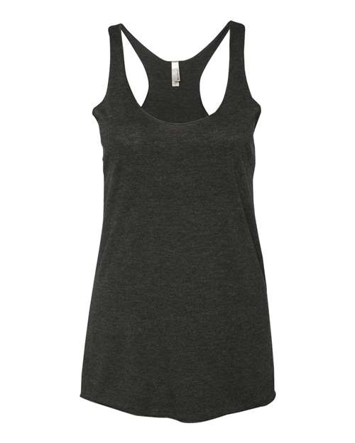 Next Level Women’s Triblend Racerback Tank - Next Level 6733 Vintage Black XS