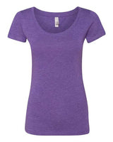 Next Level Women’s Triblend Scoop Neck T-Shirt - Next Level 6730 Purple Rush M Short Sleeve T-Shirts