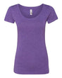 Next Level Women’s Triblend Scoop Neck T-Shirt - Next Level 6730 Purple Rush M Short Sleeve T-Shirts