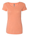 Next Level Women’s Triblend Scoop Neck T-Shirt - Next Level 6730 Vintage Light Orange 2XL Short Sleeve T-Shirts