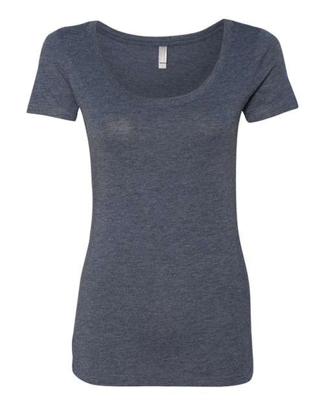 Next Level Women’s Triblend Scoop Neck T-Shirt - Next Level 6730 Vintage Navy 2XL Short Sleeve T-Shirts