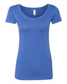 Next Level Women’s Triblend Scoop Neck T-Shirt - Next Level 6730 Vintage Royal S Short Sleeve T-Shirts