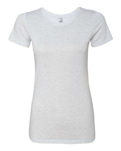 Next Level Women’s Triblend T-Shirt - Next Level 6710 Heather White S Short Sleeve T-Shirts