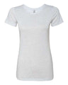 Next Level Women’s Triblend T-Shirt - Next Level 6710 Heather White S Short Sleeve T-Shirts