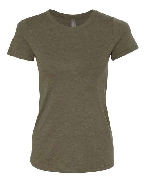 Next Level Women’s Triblend T-Shirt - Next Level 6710 Military Green M Short Sleeve T-Shirts