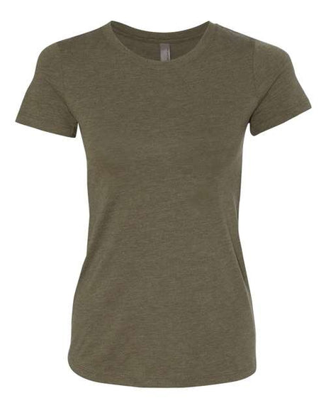 Next Level Women’s Triblend T-Shirt - Next Level 6710 Military Green M Short Sleeve T-Shirts