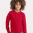 Next Level Youth Cotton Long Sleeve T-Shirt - Next Level 3311 Red XS Long Sleeve T-Shirts