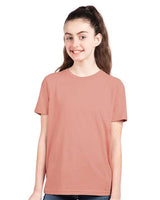 Next Level Youth Cotton T-Shirt - Next Level 3310 Desert Pink XS Short Sleeve T-Shirts