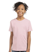 Next Level Youth Cotton T-Shirt - Next Level 3310 Light Pink XS Short Sleeve T-Shirts