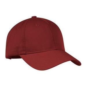 Nylon Twill Performance Cap Deep Red Hats